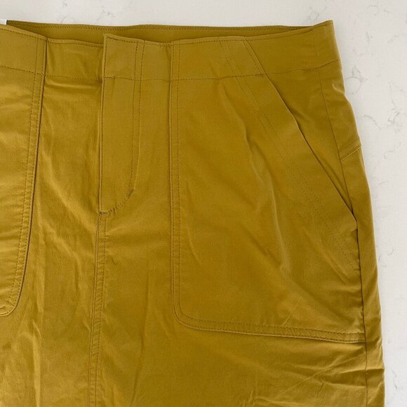 Eddie Bauer Horizon HR Skort w Liner Shorts Hi Rise UPF 50+ Active Gold Sz 8 NWT - Picture 11 of 12